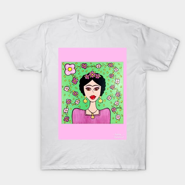 Fridi pink T-Shirt by DoritaArtes